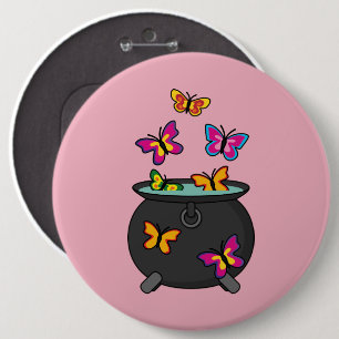 Magical Butterflies from a Cauldron Button