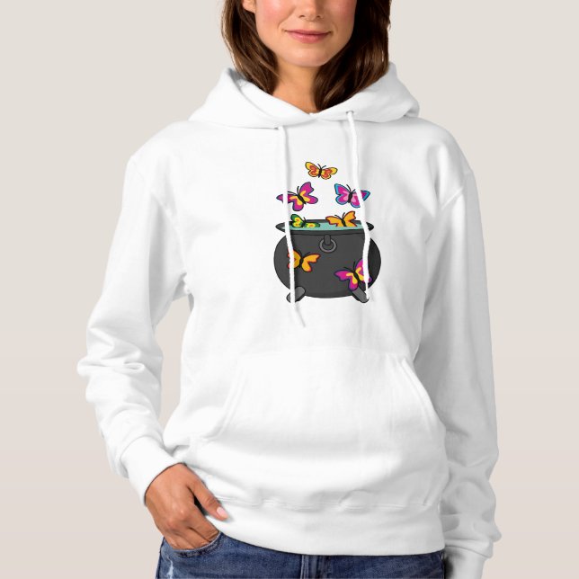 Magical Butterflies from a Cauldron Hoodie (Front)