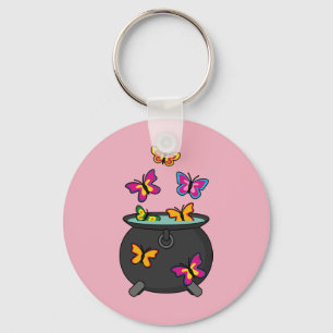 Magical Butterflies from a Cauldron Keychain