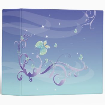 Magical  Butterfly Dreams Binder by UTeezSF at Zazzle
