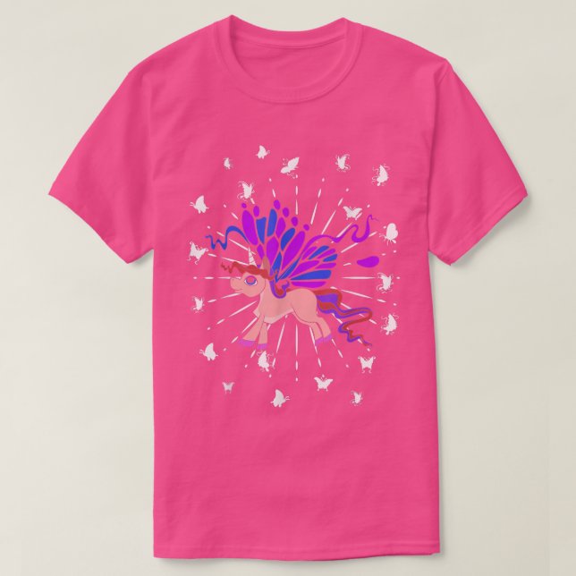 Magical Butterfly Fairytale Cute Animal Fantasy Un T-Shirt (Design Front)