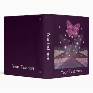 Magical butterfly flight 3 ring binder