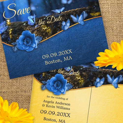 Magical Butterfly Forest Save the Date Postcard