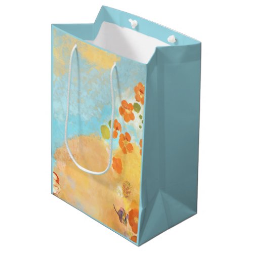 Magical California Orange Poppies Fields Medium Gift Bag