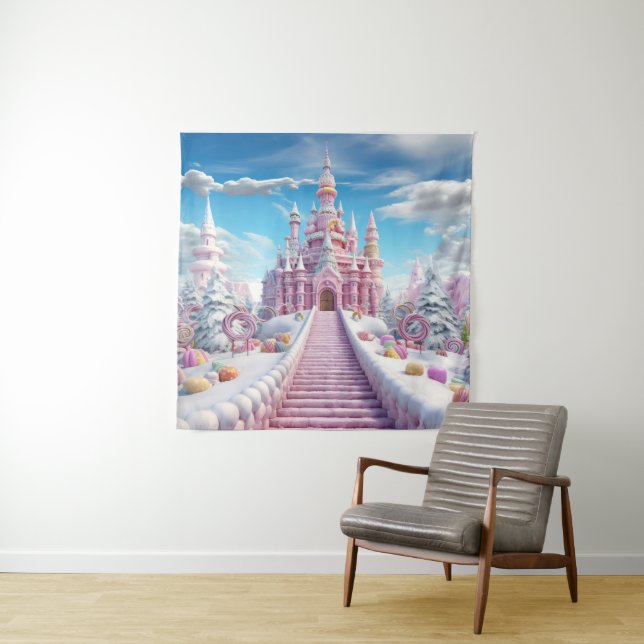 Magical Candy Castle Tapestry (In Situ)