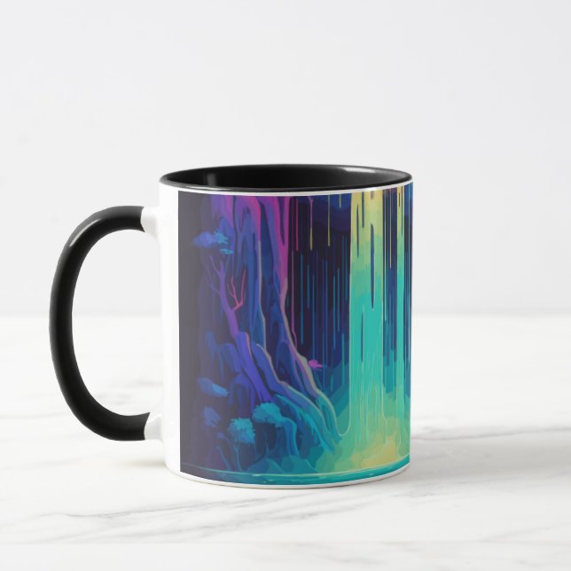 Magical cascade, captivating serenity mug (Left)