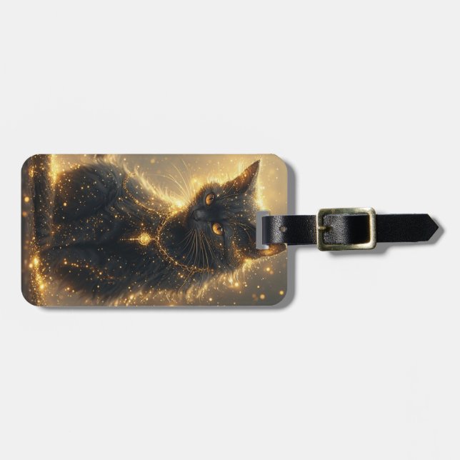 Magical Cat Luggage Tag (Front Horizontal)