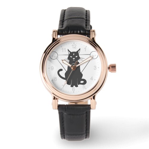 Magical cat silhouette _ Choose background color Watch