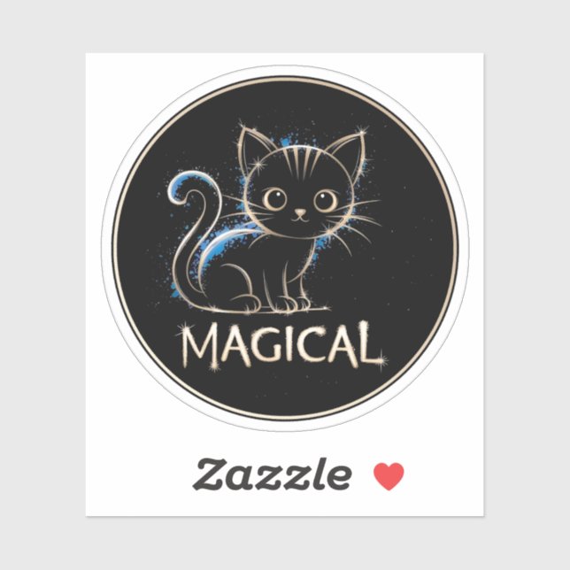 Magical Cat Sticker (Sheet)