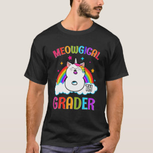 Magical Cat Unicorn Rainbow 8Th Grade Back To Scho T-Shirt