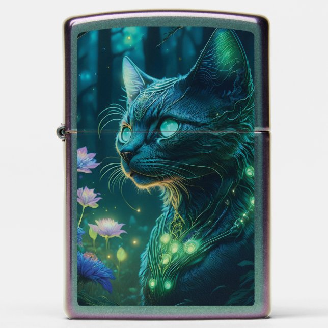 Magical Cat Zippo Lighter (Front)
