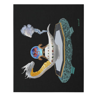 Magical Ceramic Dragon Lantern Fantasy Art Canvas