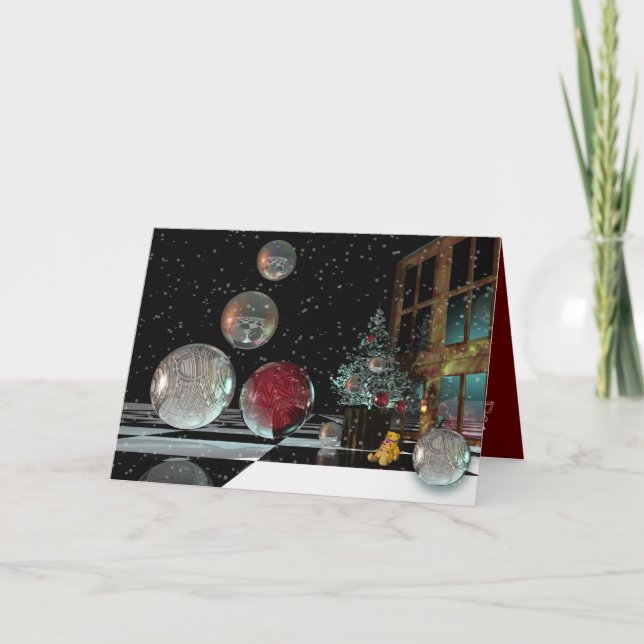 Magical Christmas card with Text (Front)