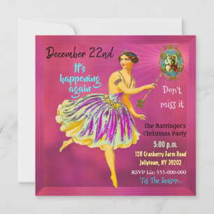 Magical Christmas Cheer II Fun Fairy Invitation