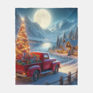 Magical Christmas Eve Delivery Fleece Blanket