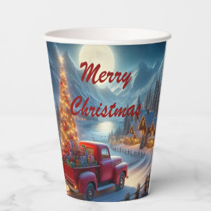 Magical Christmas Eve Delivery Paper Cups