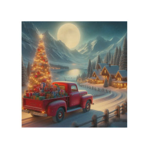 Magical Christmas Eve Delivery Wood Wall Art