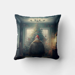 Magical Christmas eve throw pillow