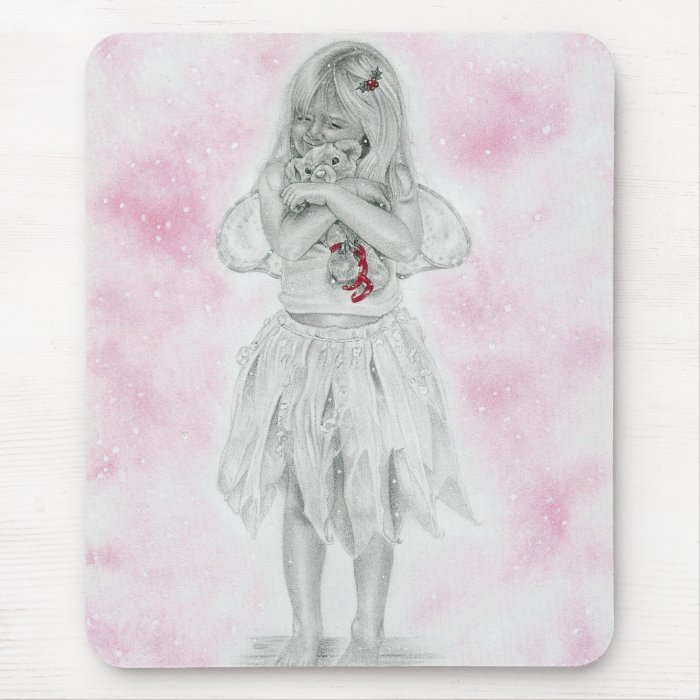 Magical Christmas Fairy Mouse Pads