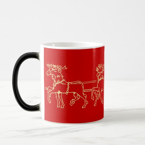 Magical Christmas Kids Santa Reindeer Sled Milk Magic Mug