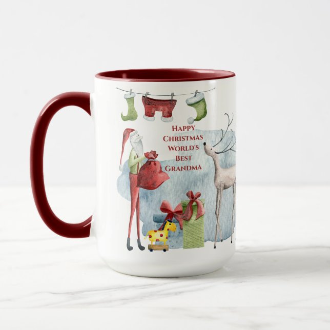 Magical Christmas Mug For Worlds Best Grandma (Left)