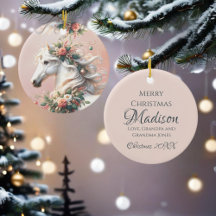 Magical Christmas New Year Horse