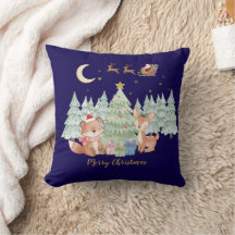 Magical Christmas Night in the Winter Forest