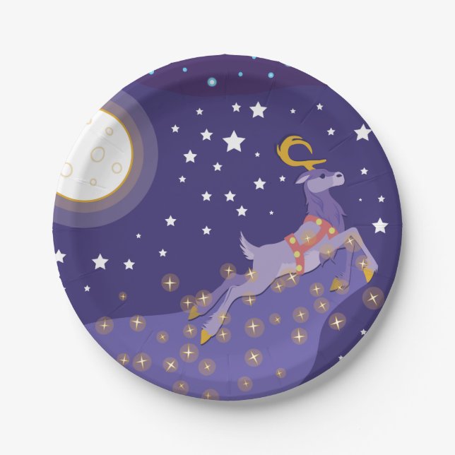 Magical Christmas Paper Plates (Front)