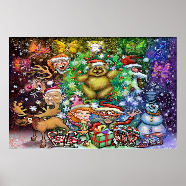 Magical Christmas Party Poster (Front)