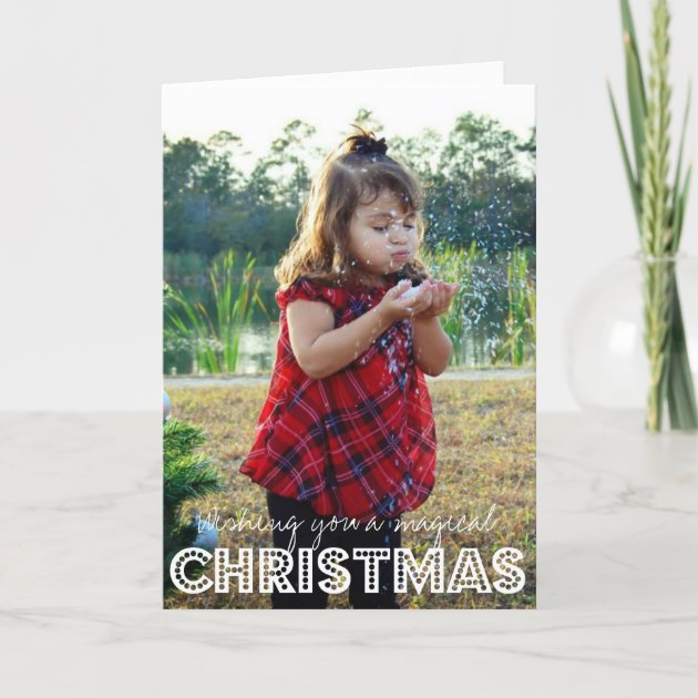 Magical Christmas Photo Holiday Card