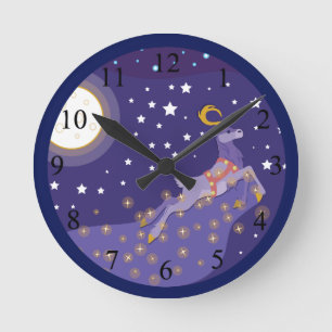 Magical Christmas Round Clock