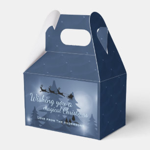 Magical Christmas Scene Personalised Favor Boxes