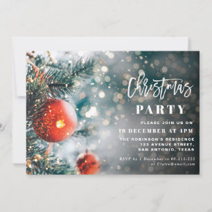 magical christmas script holiday party invitation