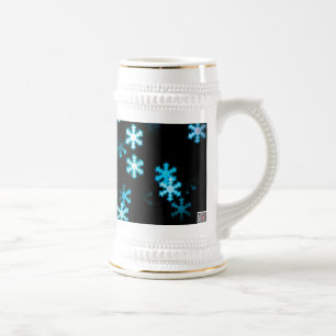 Magical Christmas Snowflakes Beer Stein