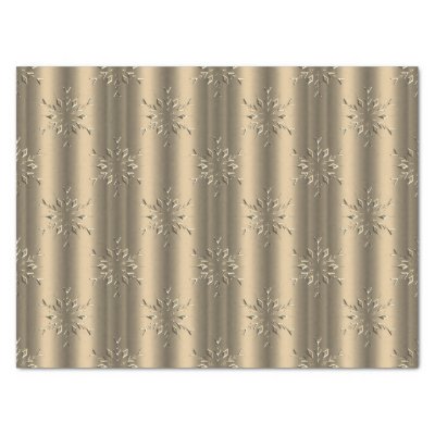Magical Christmas Snowflakes on Gold Christmas