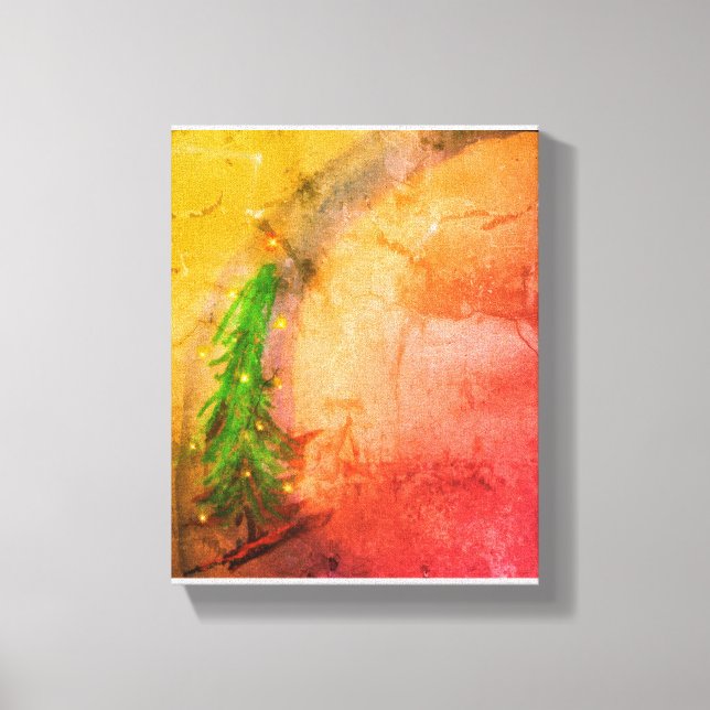 Magical Christmas Tree canvas brightens home Print (Front)