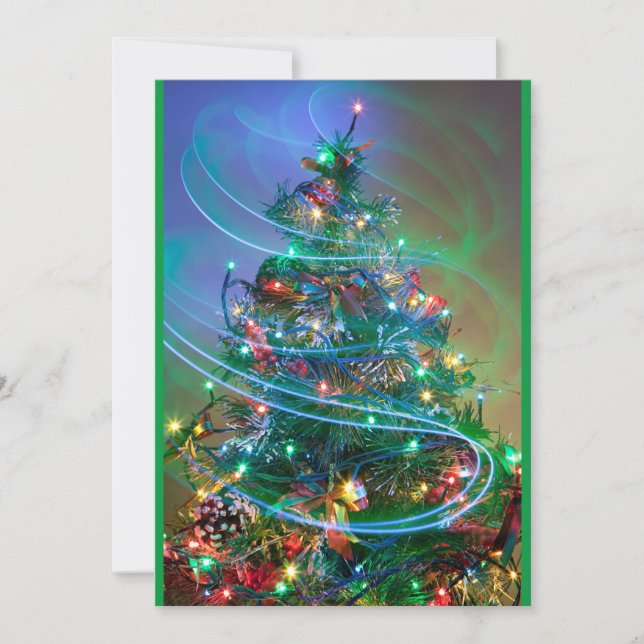 Magical Christmas Tree Holiday Card (Front)