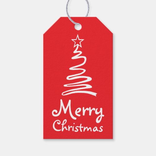 Magical Christmas Tree Holiday Gift Tags