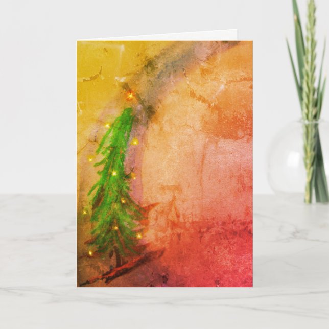 Magical Christmas Tree Joyeux Noel card (Front)