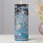 Magical Christmas Tree Pillar Candle