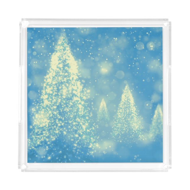 Magical Christmas Trees Acrylic Tray (Front)