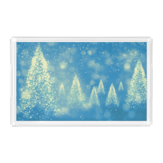 Magical Christmas Trees Acrylic Tray (Front)