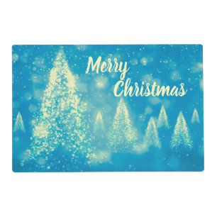 Magical Christmas Trees Merry Christmas Placemat