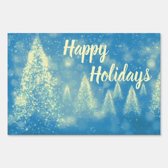 Magical Christmas Trees Sign (Front)