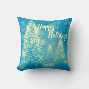 Magical Christmas Trees Throw Pillow