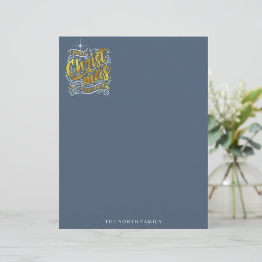 Magical Christmas Typography Gold ID441 (Standing Front)