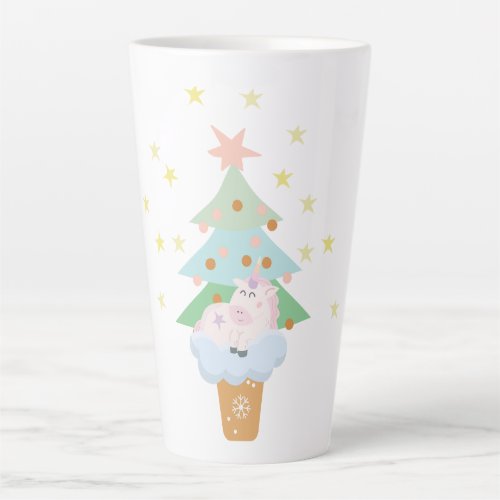 Magical Christmas unicorn Latte Mug