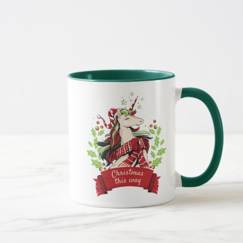 Magical Christmas Unicorn Mug