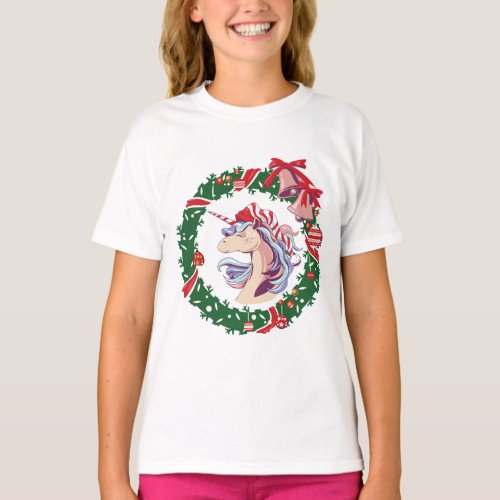Magical Christmas Unicorn     T_Shirt