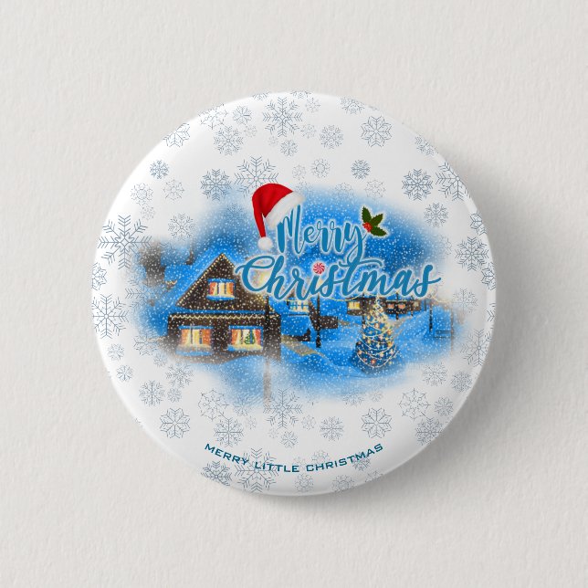 Magical Christmas Village Button (Front)